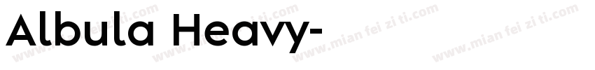 Albula Heavy字体转换